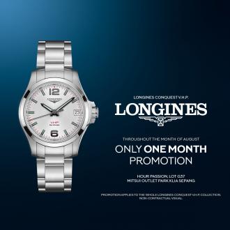 Hour Passion Longines V.H.P Collection Promotion at Mitsui Outlet Park (1 August 2022 - 31 August 2022)