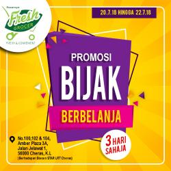 Pasaraya Fresh Grocer 3 Days Promotion (20 July 2018 - 22 July 2018)