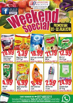 UO SuperStore Pasir Gudang Weekend Special Promotion (20 July 2018 - 22 July 2018)