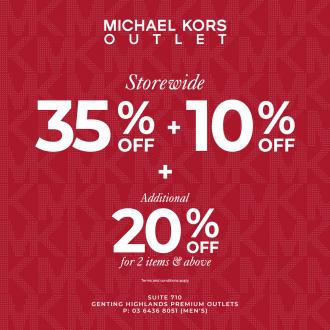 Michael Kors Mens Special Sale at Genting Highlands Premium Outlets (1 August 2022 - 28 August 2022)