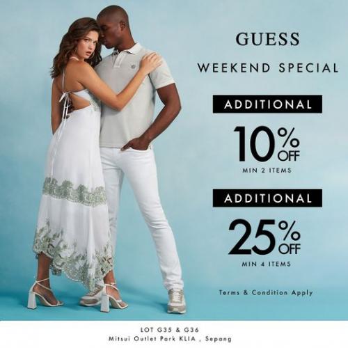 Guess Weekend Sale at Mitsui Outlet Park (5 August 2022 - 4 September 2022)
