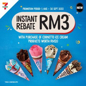 7 Eleven Wall's RM3 Cash Rebate Promotion (1 August 2022 - 30 September 2022)