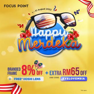 Focus Point Online Store Branded Frame Merdeka Promotion (1 August 2022 - 31 August 2022)