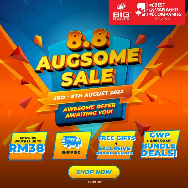 Big Pharmacy Online 8.8 Sale (3 August 2022 - 8 August 2022)