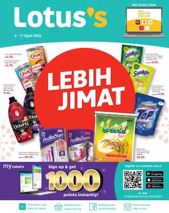 Tesco / Lotus's Lebih Jimat Promotion Catalogue (4 August 2022 - 17 August 2022)