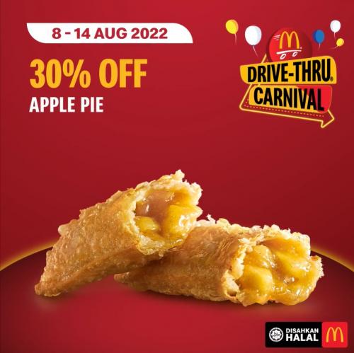 McDonald's Drive-Thru Carnival Promotion Weekly Deals (1 August 2022 - 30 August 2022)