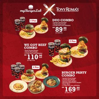 Tony Roma's X myBurgerLab Combo Meal