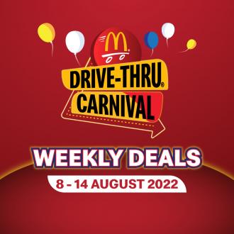 McDonald's Drive-Thru Carnival Weekly Deals Promotion (8 August 2022 - 14 August 2022)