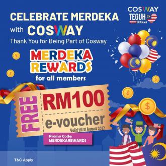 Cosway Merdeka Rewards Members Promotion (valid until 31 August 2022)