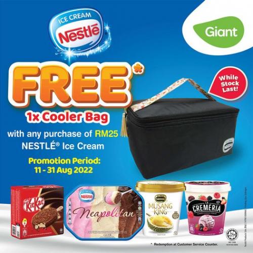 Giant Nestle Ice Cream FREE Cooler Bag Promotion (11 August 2022 - 31 August 2022)