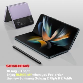 Senheng Atome Samsung Galaxy Z Pre-Order RM100 OFF Promotion (10 August 2022 - 1 September 2022)