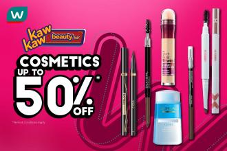 Watsons Cosmetics Sale Up To 50% OFF (11 August 2022 - 15 August 2022)