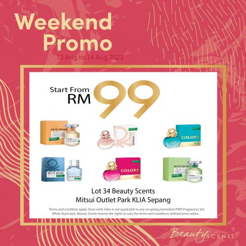 Beauty Scents Weekend Sale at Mitsui Outlet Park (12 August 2022 - 14 August 2022)