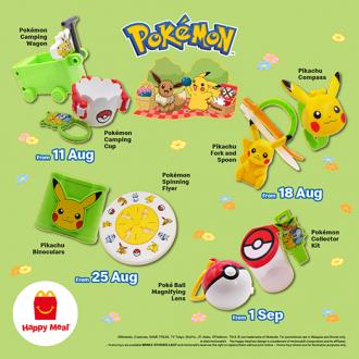 McDonald's Happy Meal FREE Pokemon Toys Promotion (11 August 2022 - 7 September 2022)