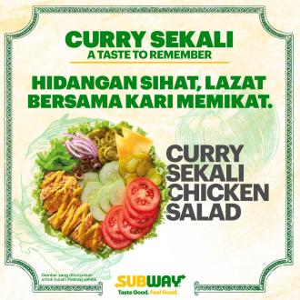 Subway Curry Sekali Chicken Salad