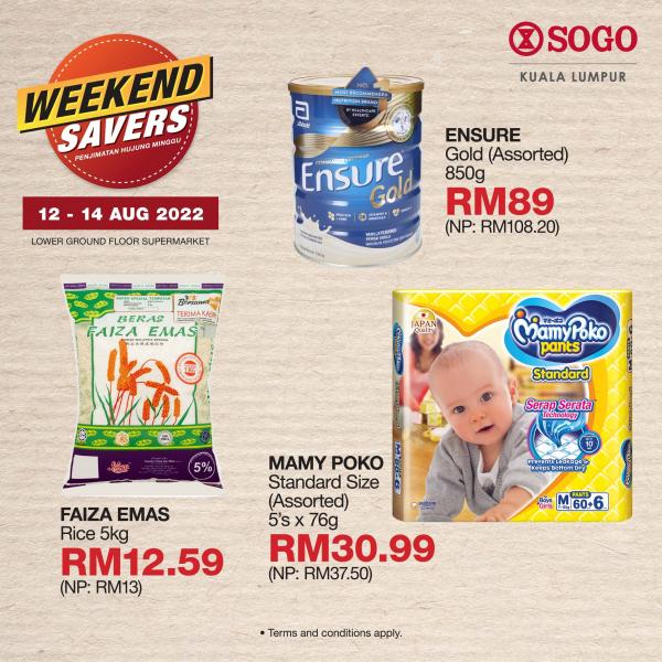 SOGO Kuala Lumpur Supermarket Weekend Savers Promotion (12 August 2022 - 14 August 2022)