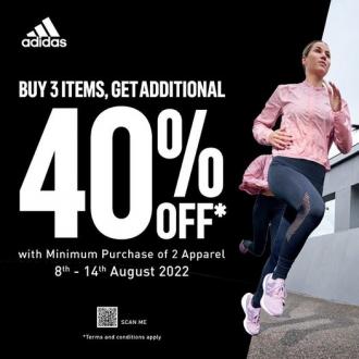 Adidas Special Sale Additional 40% OFF at Johor Premium Outlets (8 August 2022 - 14 August 2022)
