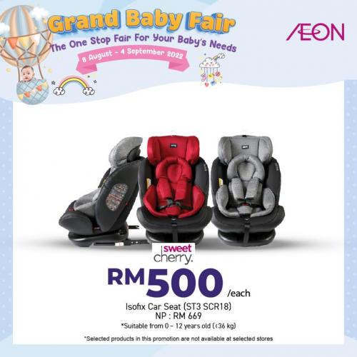 AEON Grand Baby Fair Promotion (8 August 2022 - 4 September 2022)