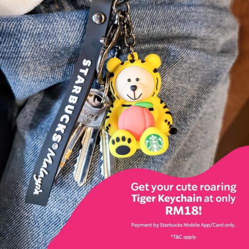 Starbucks Tiger Keychain @ RM18 Promotion
