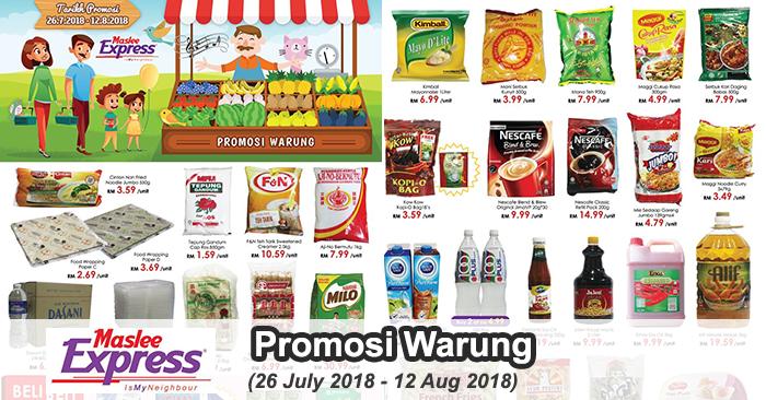 Maslee Express Promotion (26 July 2018 - 12 August 2018)