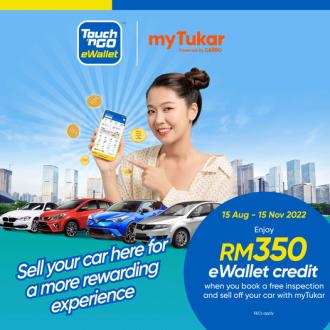 myTukar FREE RM350 eWallet Credit Promotion with Touch n Go eWallet (15 Aug 2022 - 15 Nov 2022)