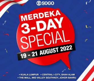 SOGO Merdeka 3-Day Special Promotion (19 August 2022 - 21 August 2022)