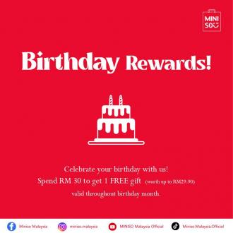 Miniso Birthday Rewards Promotion