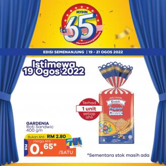 MYDIN 65th Anniversary Promotion (19 August 2022 - 21 August 2022)