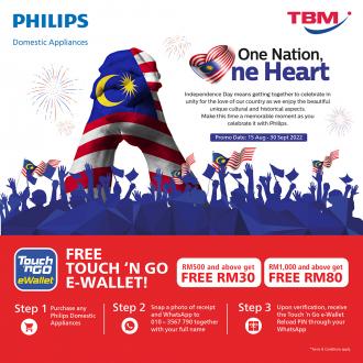TBM Philips FREE Touch n Go eWallet Merdeka Promotion (15 August 2022 - 30 September 2022)