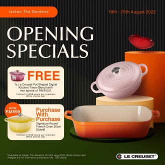 Isetan The Gardens Le Creuset Opening Promotion (19 August 2022 - 25 August 2022)