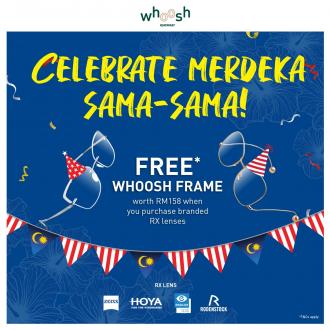 Whoosh Eyewear FREE Frame Merdeka Promotion
