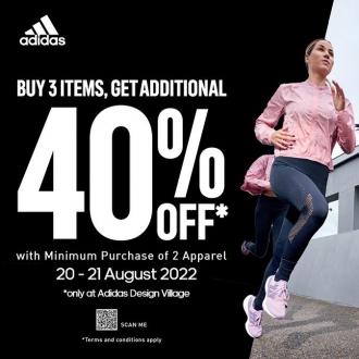 Adidas Design Village Penang Promotion (20 August 2022 - 21 August 2022)