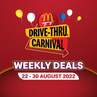 McDonald's Drive-Thru Carnival Weekly Deals Promotion (22 August 2022 - 30 August 2022)
