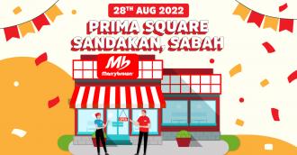 Marrybrown Prima Square Sandakan Sabah Opening Promotion (28 August 2022)