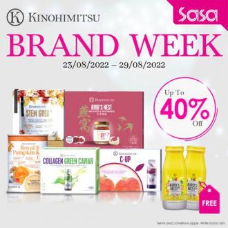 SaSa Online Kinohimitsu Brand Week Sale Up To 40% OFF (23 August 2022 - 29 August 2022)