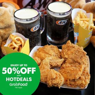 A&W GrabFood Promotion Up To 50% OFF