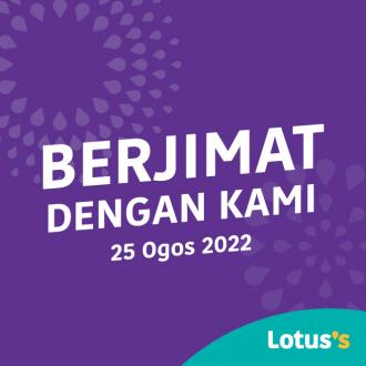 Tesco / Lotus's Berjimat Dengan Kami Promotion published on 25 August 2022
