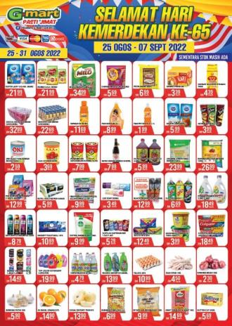 Pasaraya G-Mart Merdeka Promotion (25 August 2022 - 7 September 2022)