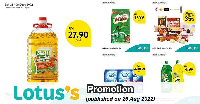 Tesco / Lotus's Berjimat Dengan Kami Promotion published on 26 August 2022