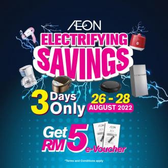 AEON Electrical Appliances Promotion (26 August 2022 - 28 August 2022)