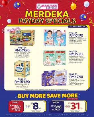 Manjaku Merdeka PayDay Sale (valid until 4 Sep 2022)