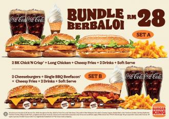 Burger King Bundle Berbaloi @ RM28 Promotion