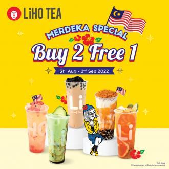 Liho Tea Buy 2 FREE 1 Merdeka Promotion (31 August 2022 - 2 September 2022)