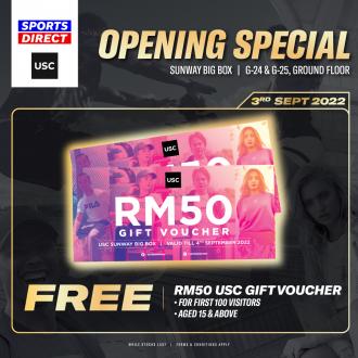 Sports Direct Sunway Big Box Opening Promotion (2 September 2022 - 4 September 2022)
