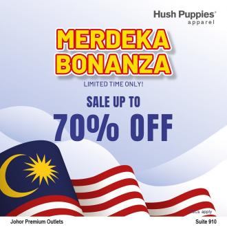 Hush Puppies Apparel Merdeka Sale at Johor Premium Outlets (30 August 2022 - 18 September 2022)