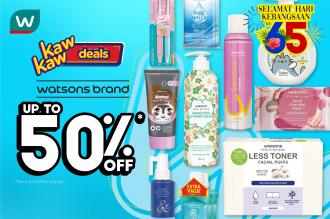 Watsons Brand Products Sale Up To 50% OFF (30 August 2022 - 5 September 2022)