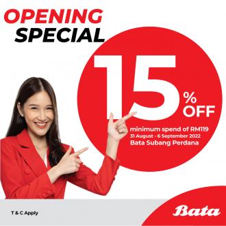 Bata Subang Perdana Opening Promotion (31 August 2022 - 6 September 2022)