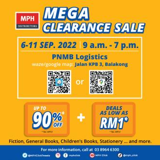 MPH Mega Clearance Sale Up To 90% OFF (6 September 2022 - 11 September 2022)