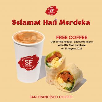 San Francisco Coffee FREE Coffee Merdeka Promotion (31 August 2022)