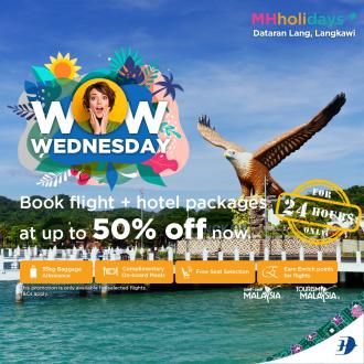 Malaysia Airlines WOW Wednesday Flight + Hotel Packages Up To 50% OFF Promotion (31 August 2022)
